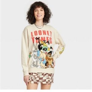Looney Tunes Size: XL Cream
Long Sleeve Cartoon Characters
Sweatshirt new